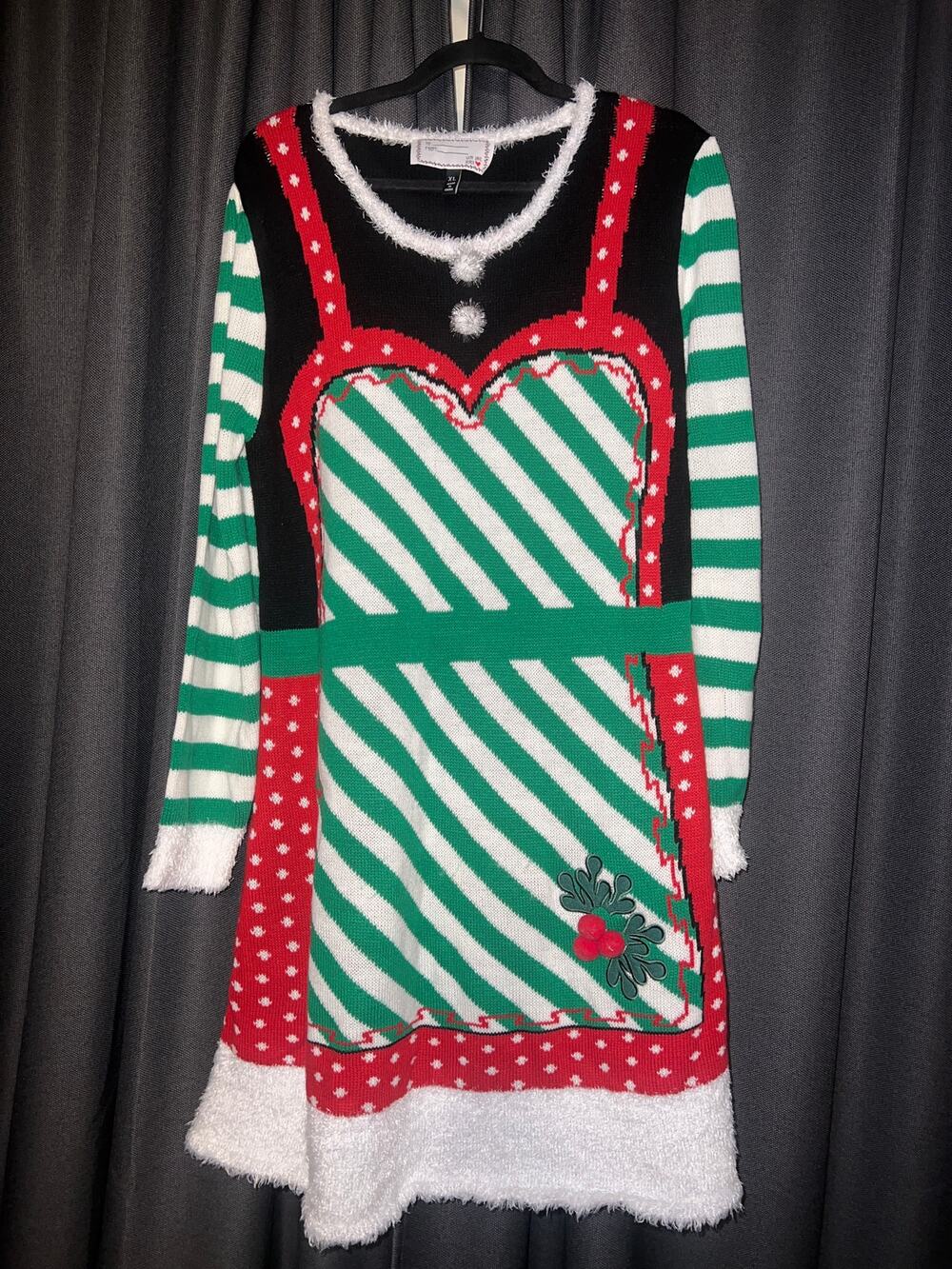 Ugly Christmas Sweater Xmas Size XL Dress